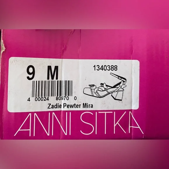 Anni Sitka butterfly-decorated heeled sandals 9 - Picture 4 of 4